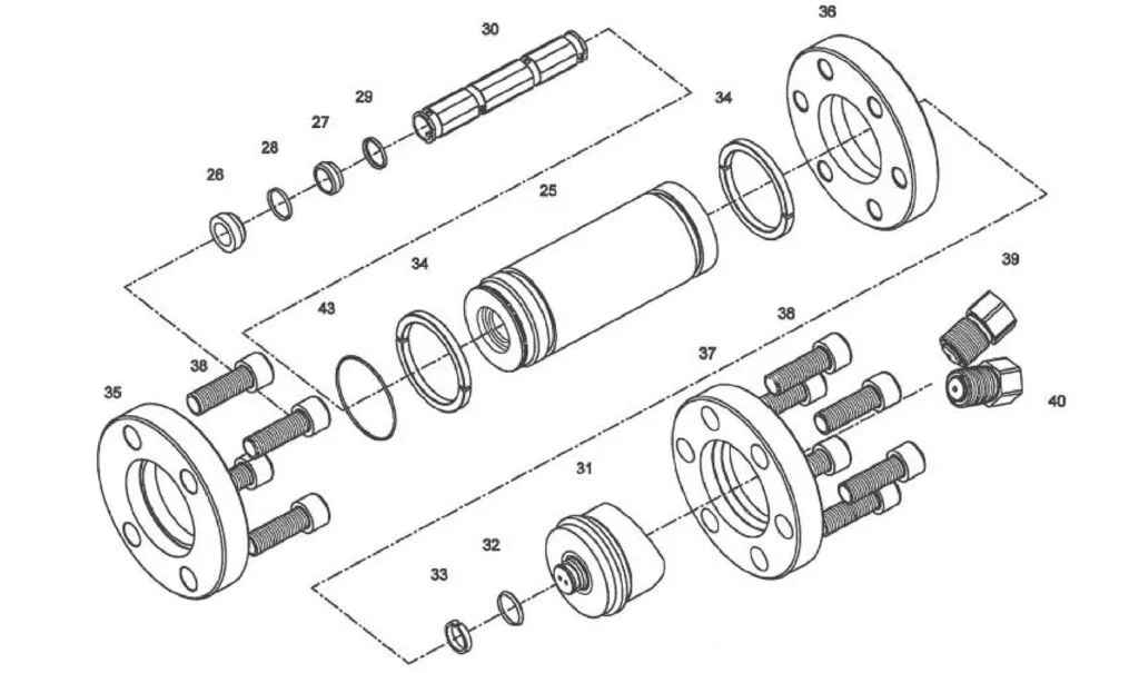 BHDT pump parts BFT waterjet spare parts